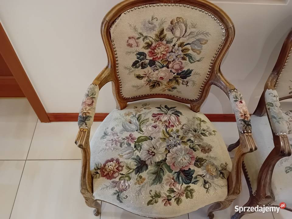 Fotele w stylu ludwikowskim 2 zachodniopomorskie sprzedam