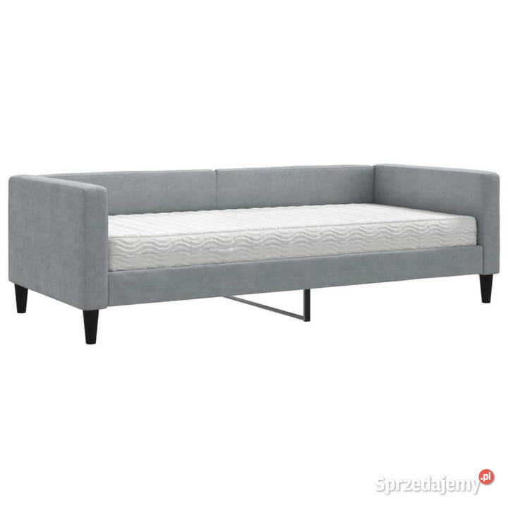 Sofa z materacem do spania jasnoszara tkanina Warszawa sprzedam