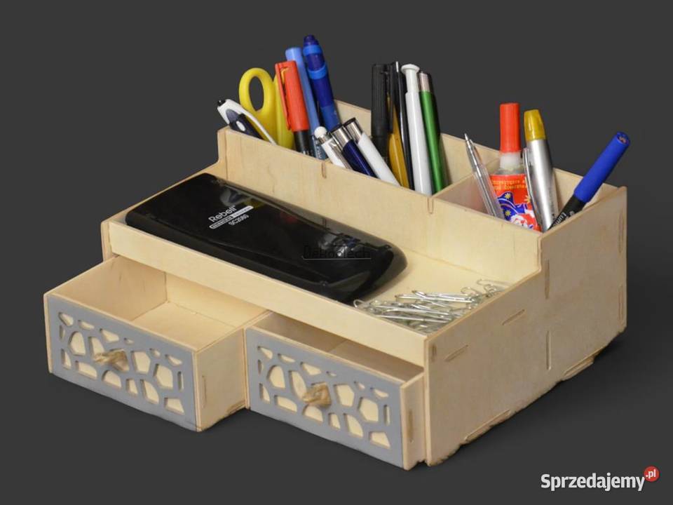 Organizer na kredki przybory szkolne na biurko Chomranice
