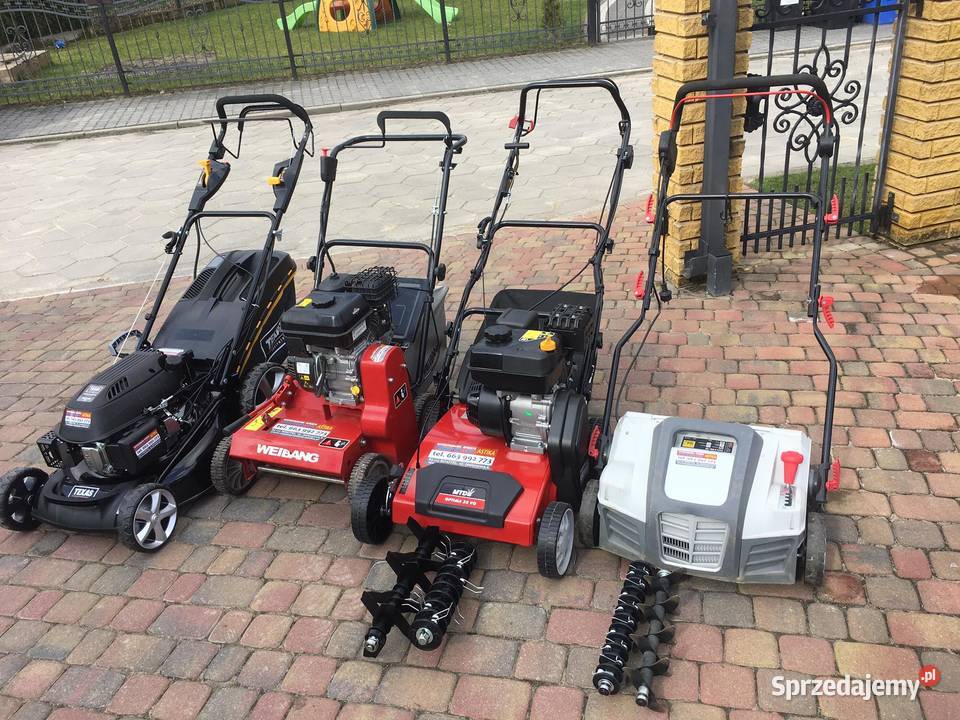Wiertnica glebowa kosa nozyce aerator Wynajem Wertykulatory i areatory Tczew