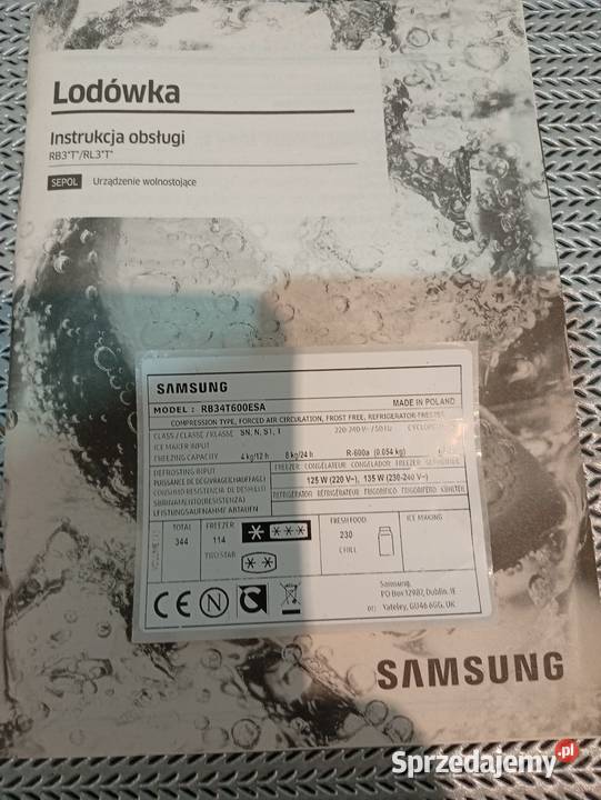 Lodówka Samsung 182cm Chruściele
