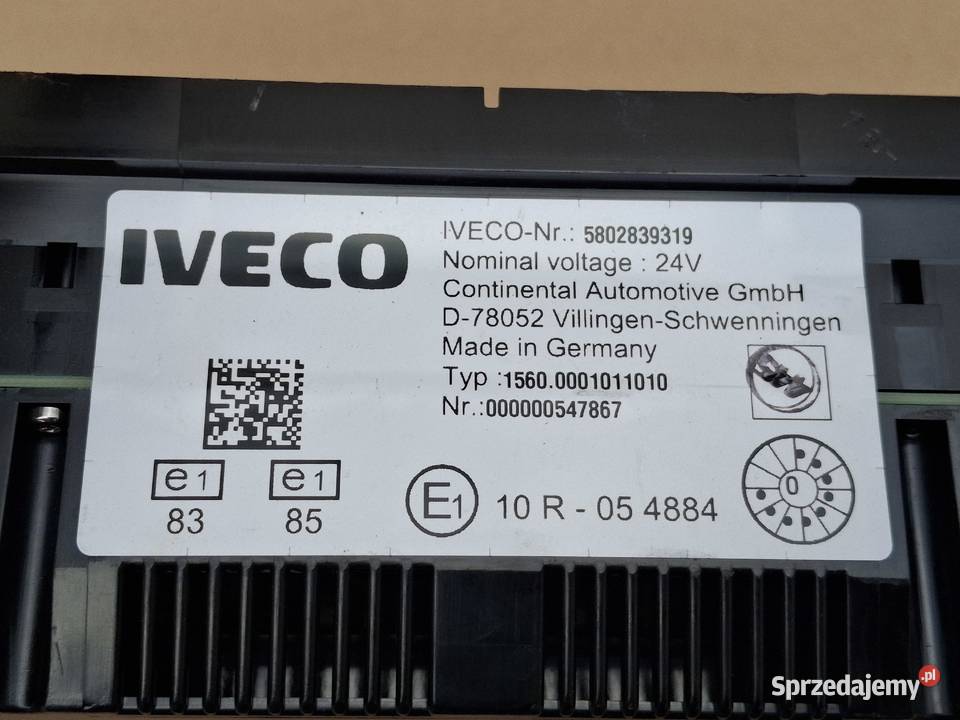 IVECO EUROCARGO LICZNIK ZEGARY 5802839319 Bieleń