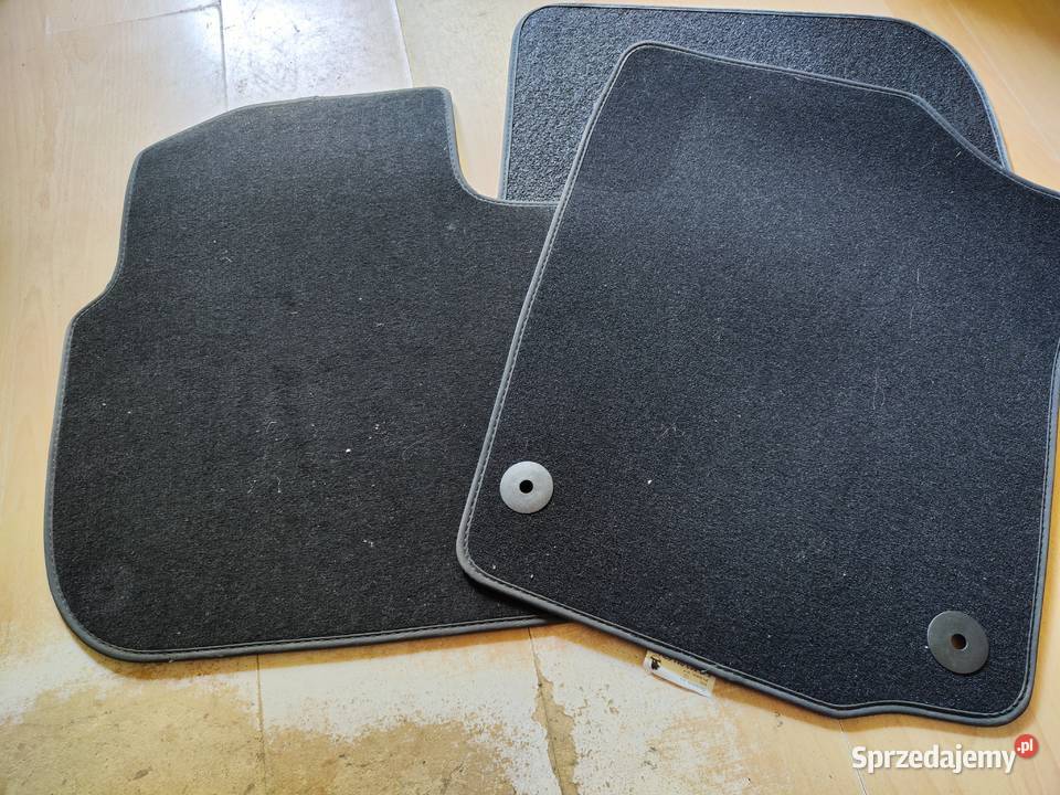 Dywaniki welurowe czarne Skoda Rapid oryginalne łódzkie Łódź