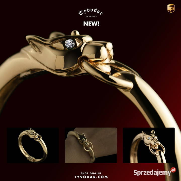 Złote bransolety TYVODAR Warszawa