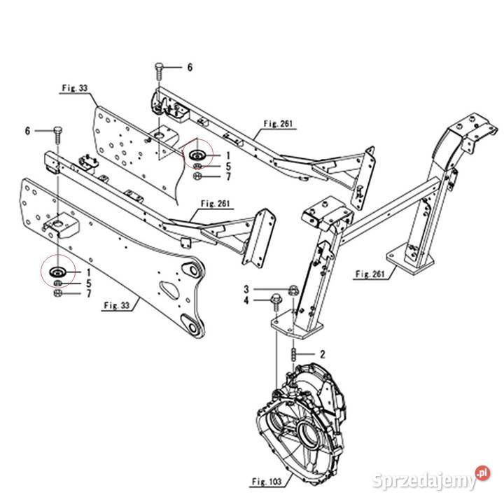 Miseczka śruby mocowania kabiny 64 mm Yanmar Pozostałe