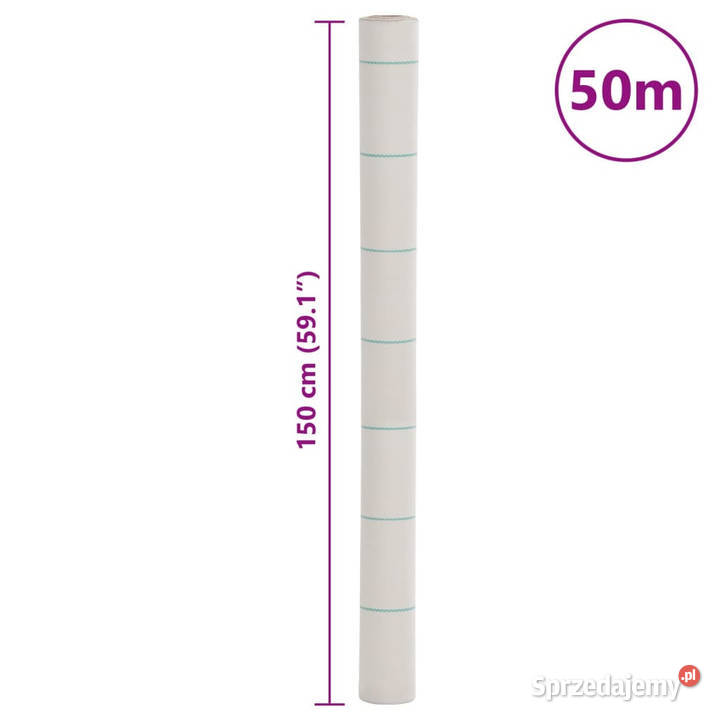 Agrowłóknina antychwastowa biała 15x50 m PP mazowieckie Warszawa