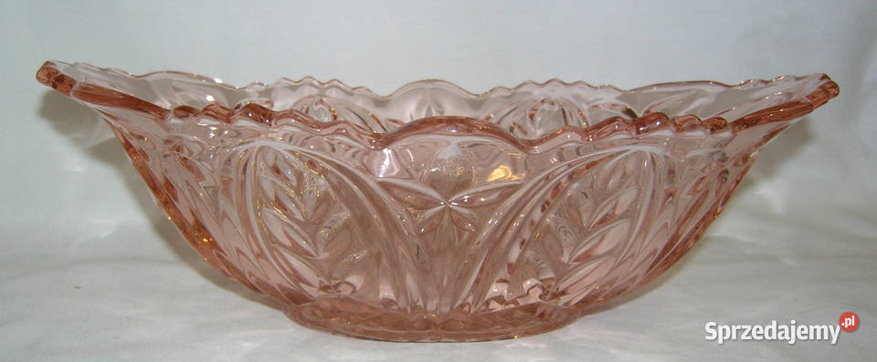 misa owalna 03 vintage depresyjne szkło PINKAlD dolnośląskie Bartków