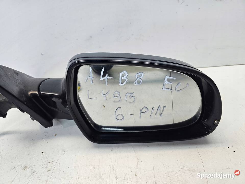LUSTERKO PRAWY PRZÓD AUDI A4 B8 LIFT LY9B 6 PIN Lusterka zewnętrzne