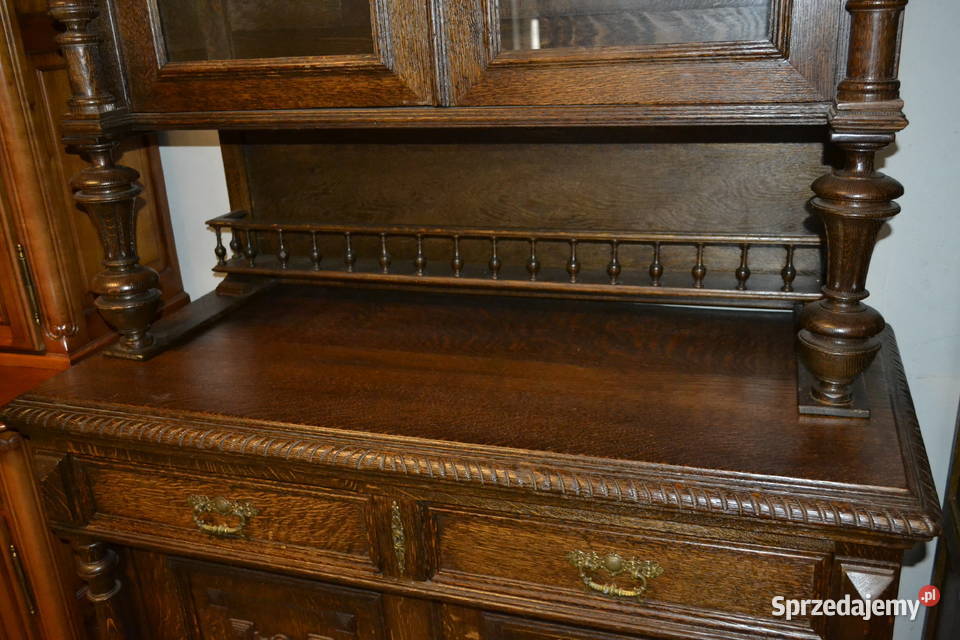 kredens neorenesansowy 1900 dąb Będzin