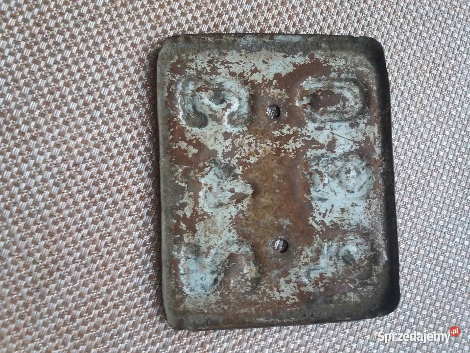 Stara tablica rejestracyjna komar żak ryś simson wielkopolskie Lisew