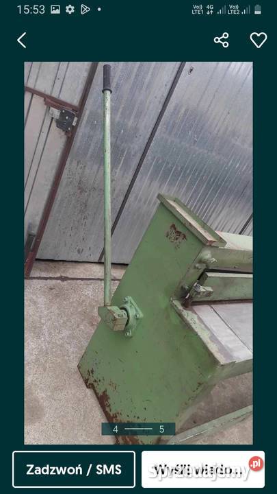 gilotyna ręczna mazanek 2500x1 Kraków