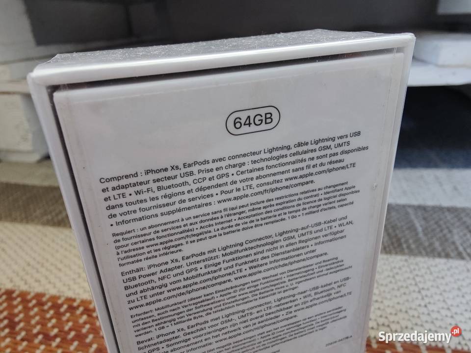 NOwy ZAFOLIOWANY NOWY APPLE iPhone XS 64GB Rzeszów
