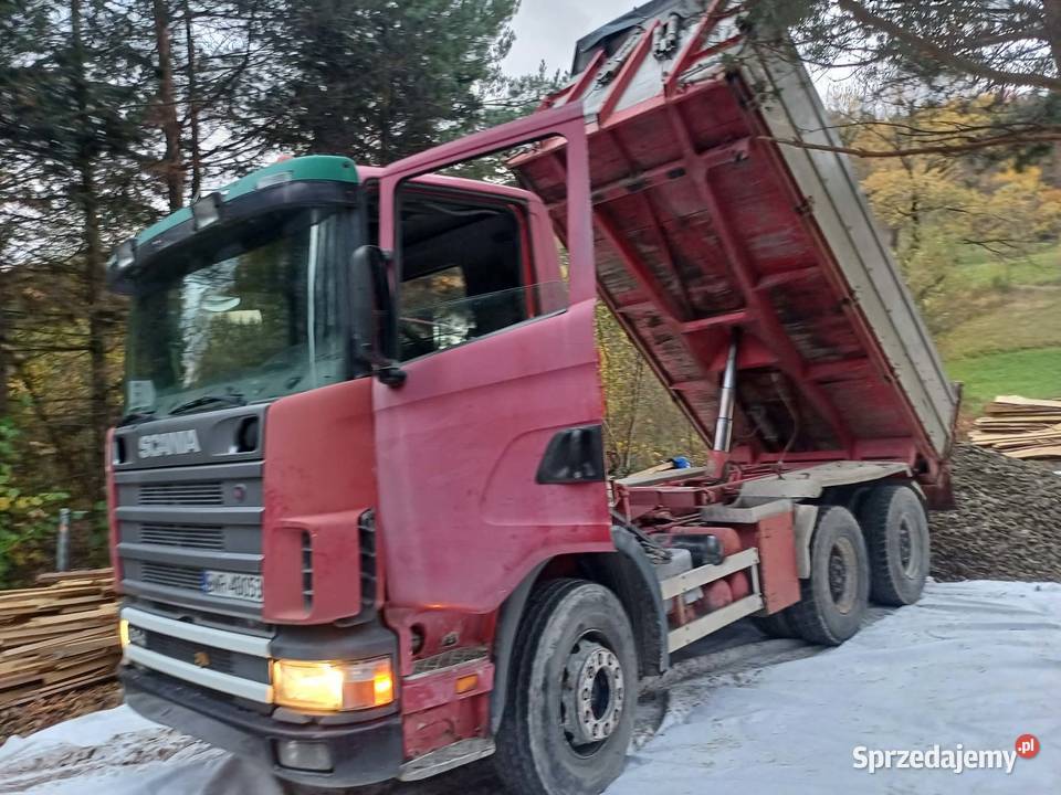Scania R124 wywrotka 3 stronna ciągnik siodłowy małopolskie Zakliczyn