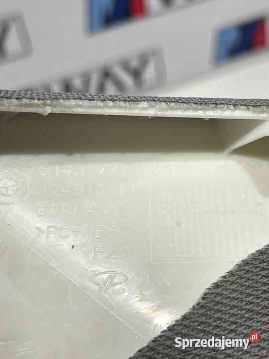 BMW F20 F21 OSŁONA SŁUPKA LEWA SZARA 7221023