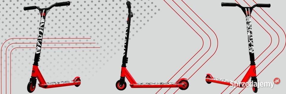 WYCZYNOWA HULAJNOGA Czerwono Czarna Stunt Pro Ełk
