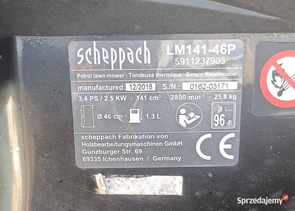 kosiarka spalinowa Scheppach 141 cc OHV