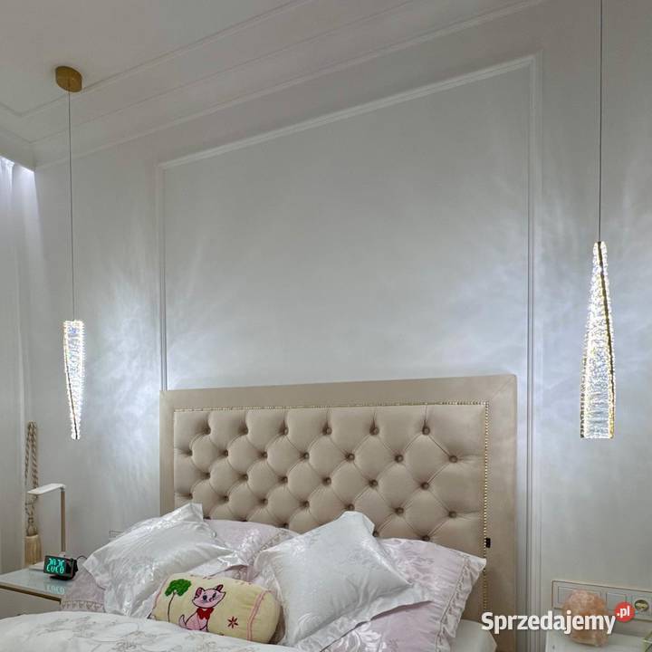 Żyrandol kryształowy nowoczesny złoty CRYSTAL XS Lampy wiszące Warszawa sprzedam