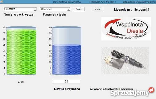 Stół probierczy do pompowtryskiwaczy ui 4 pin Cr Opole