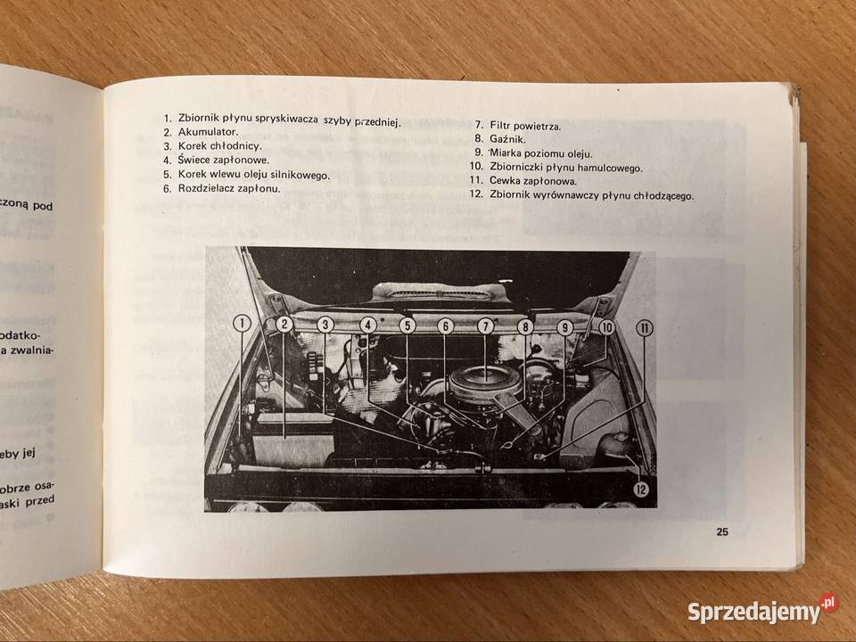 Instrukcja obsługi samochodu FSO Polonez 1980r motoryzacja, transport Grudziądz