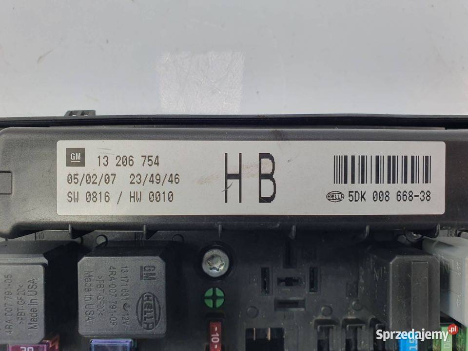 MODUŁ OPEL ASTRA H III 13206754 Pozostałe kujawsko-pomorskie Lipno