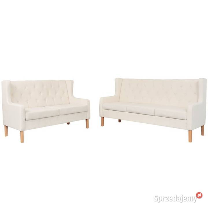 vidaXL Zestaw 2 sof obitych materiałem, 274930