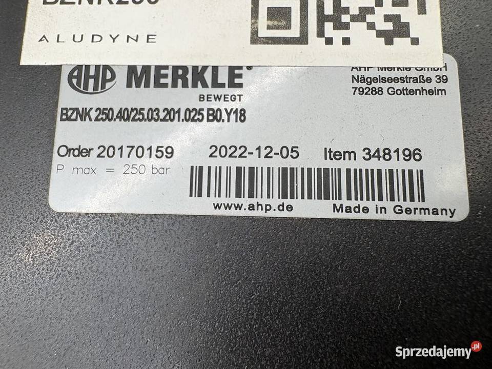 Merkle BZNK 250402503201 B0Y18 Warszawa