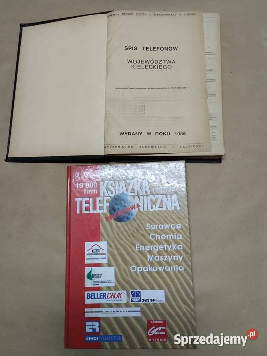 Stare książki telefoniczne Ostrowiec Świętokrzyski