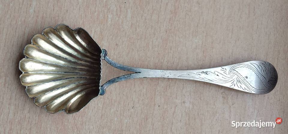 Łyżeczka do cukru srebrna kujawsko-pomorskie Nakło nad Notecią sprzedam