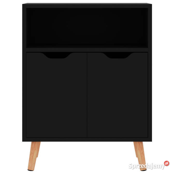 Szafka czerń z połyskiem 60x30x72 materiał