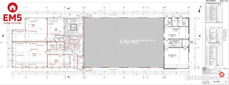 Ogłoszenie lokal Białystok 100 metrów 42zł/m2