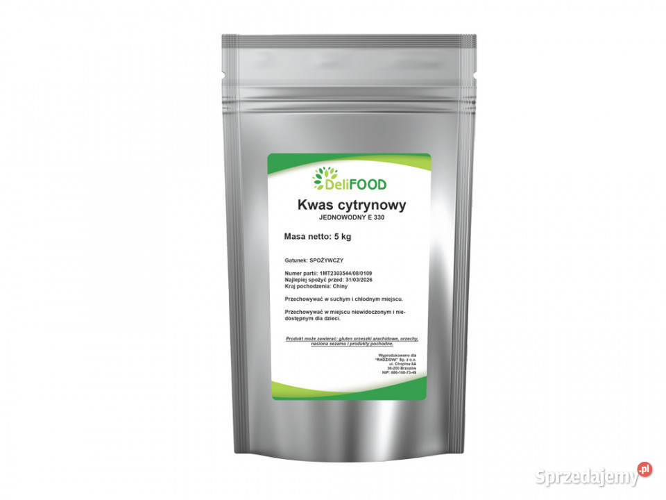 Kwas cytrynowy jednowodny E330 5 Brzozów