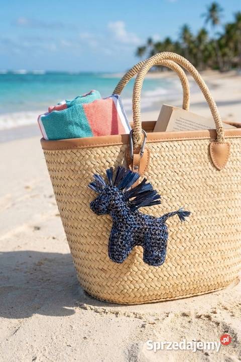 Kapelusz Panama i zawieszek na torebkę crochet
