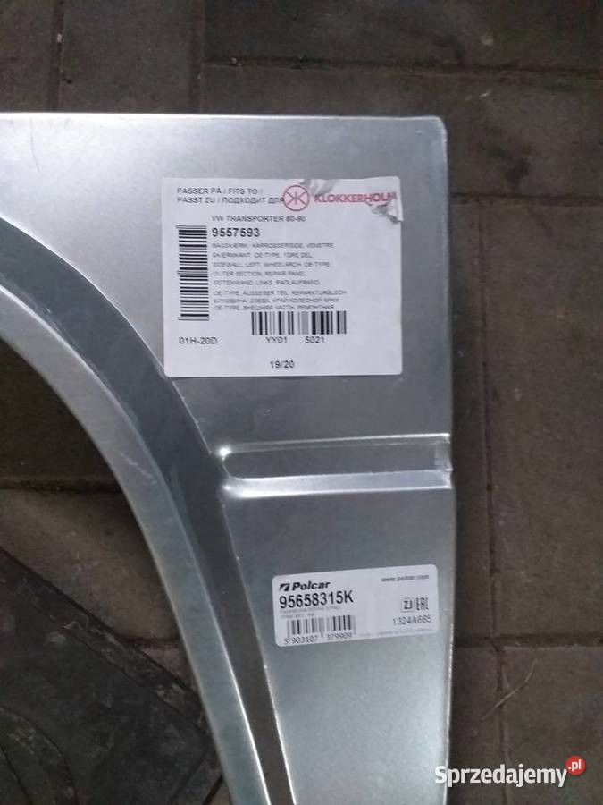 Błotniki tylny vw t3 lewy z pułką plus tylny Wojciechów