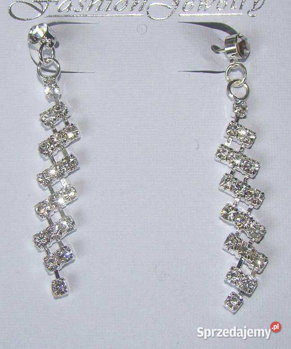 Kolczyki wiszące cyrkonie Kolczyki