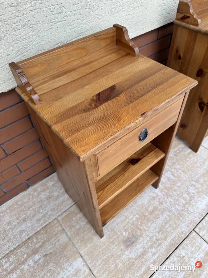Szafka nocna Leksvik drewniana Ikea stolik do Warszawa sprzedam