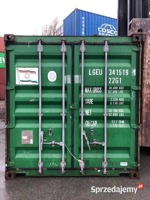 Kontener morski magazynowy 20DV 6 metrowy warmińsko-mazurskie Ełk
