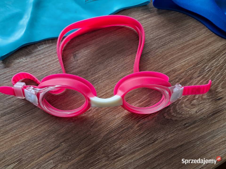 2 czepki dziecięce aquaspeed okulary do pływania świętokrzyskie Sandomierz