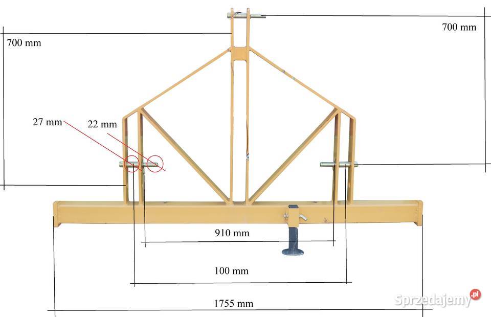 Skrzynia transportowa 180 z kiprem manualnym TRX nieuszkodzony Tajęcina