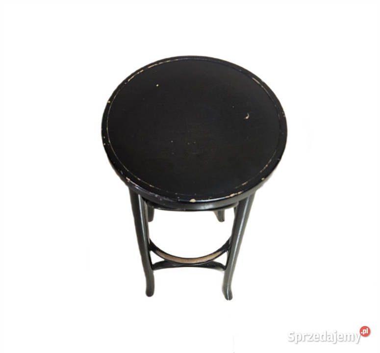Czarny hoker barowy THONET ORYGNALNIE GIĘTE Pszczyna