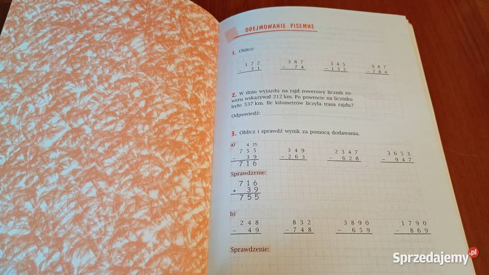Matematyka 4 Liczby naturalne zeszyt Wojtan szkoła podstawowa Gdańsk sprzedam