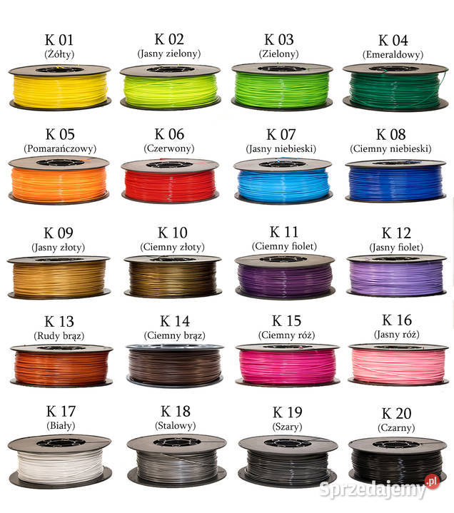 Filament do drukarki 3d PLA ABS ASA PETG Lubliniec