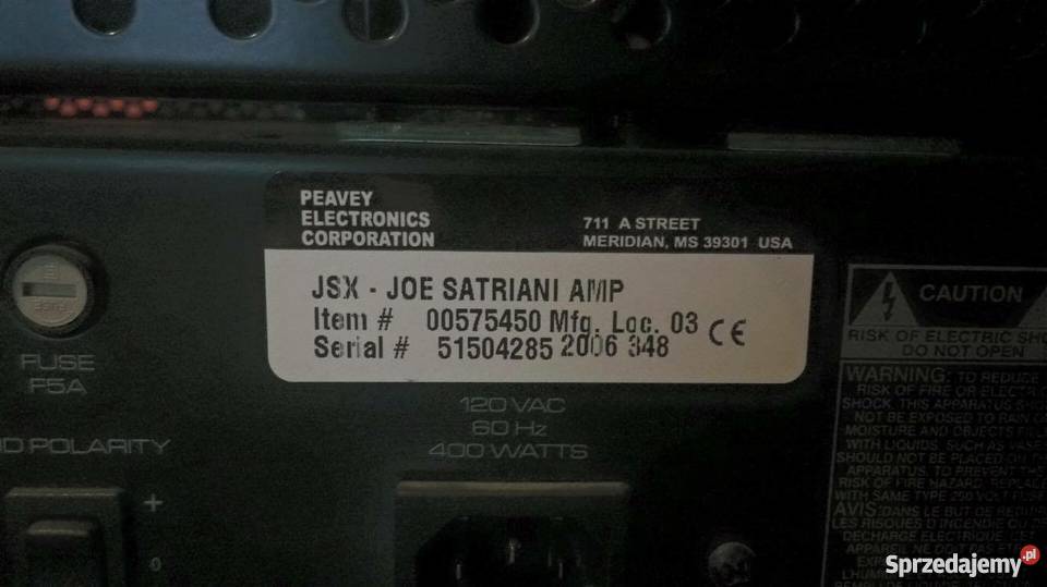Peavey JSX Peavey ValveKing 412 do negocjacji Pozostałe Koło