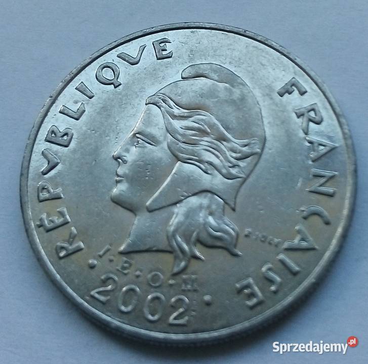 NOWA KALEDONIA20 FRANKÓW2002 r mazowieckie