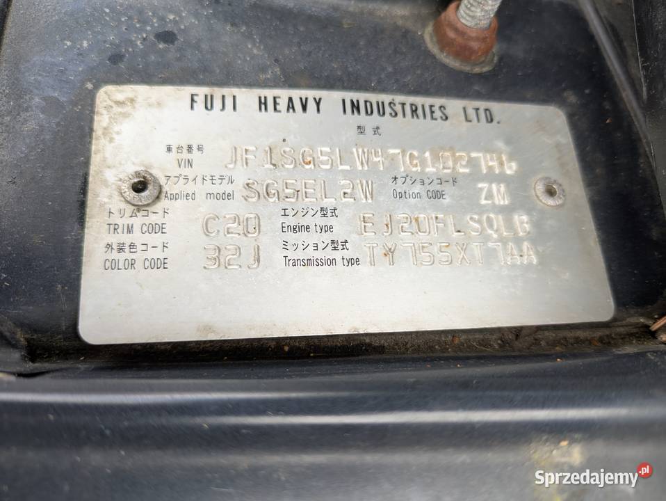 Subaru Forester II SG 158 LPG nieuszkodzony Lublin