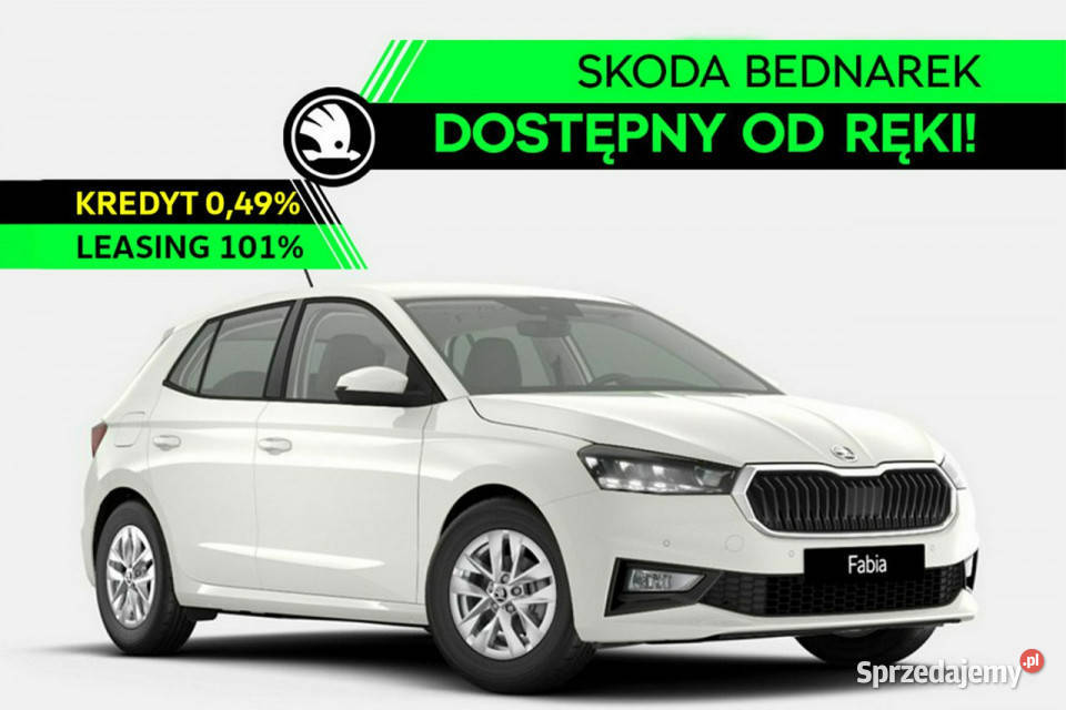 koda Fabia Drive 10 TSI 95 Dostępny ręki IV 2021 kurtyny powietrzne Łódź