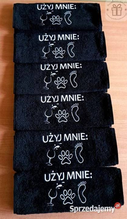 Koc PSA z imieniem haftem PREZENT dzień