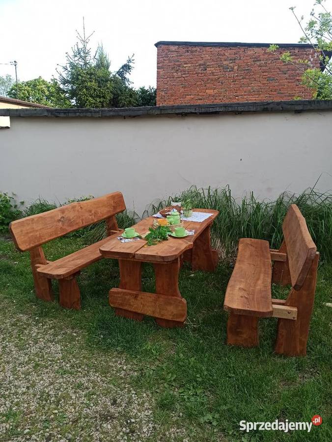 Meble ogrodowe z bali śląskie Woźniki