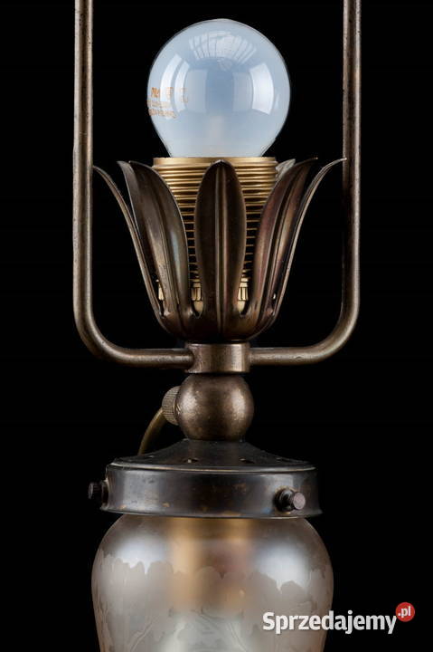 Lampa stołowa Secesja ok1920r Bogucin