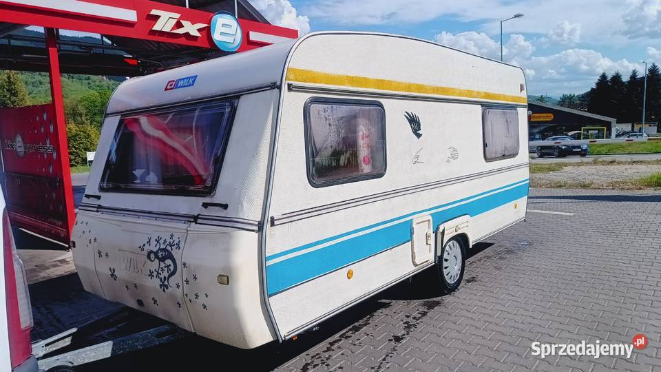 Przyczepa kempingowa campingowa kemping OKAZJA śląskie Międzybrodzie Bialskie