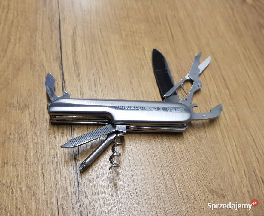 Metalowy scyzoryk wielofunkcyjny z pokrowcem wielkopolskie sprzedam